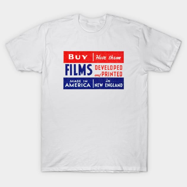 1950s Buy American Made Film T-Shirt by historicimage